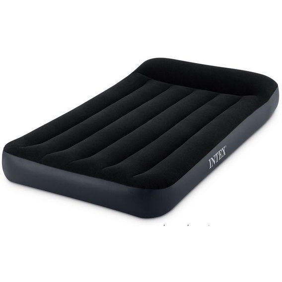 Надувной матрас Intex Twin Pillow Rest черный (64146)