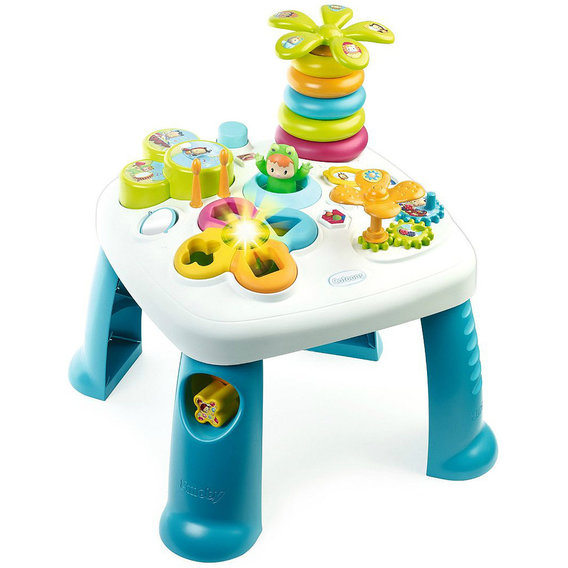 Игровой развивающий столик Smoby Cotoons Цветочек Синий (211169)