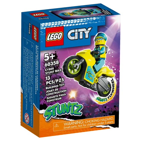 Конструктор LEGO City Каскадерский кибермотоцикл (60358)