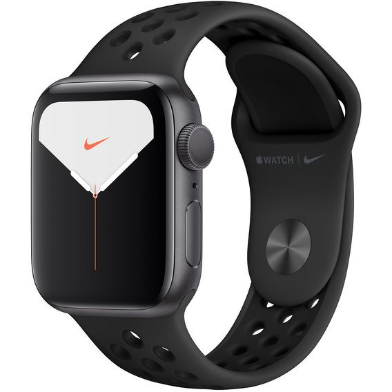Apple Watch Series 5 Nike 40mm GPS Space Gray Aluminum Case with Anthracite/Black Nike Sport Band (MX3T2)