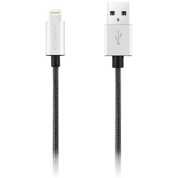 Кабель Puridea USB Cable to Lightning L01 MFI 1m Silver (L01-Silver)