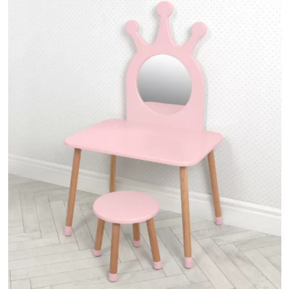 Туалетный столик со стульчиком Bambi 03-01 Розовый