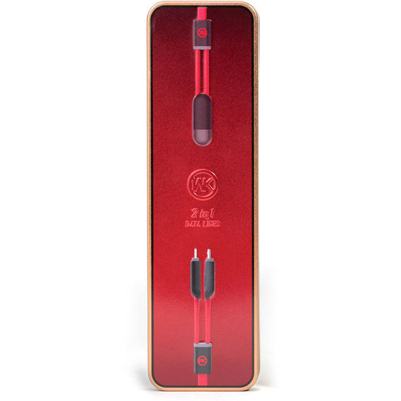 Кабель WK USB Cable to microUSB/Lightning 1m Red (WKC-001)