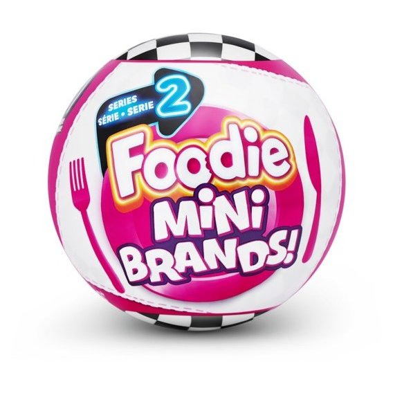 Игровой набор Zuru Mini Brands Foodie Фигурки-сюрпризы в шаре по 5 шт. в ассортименте (77438GQ3)