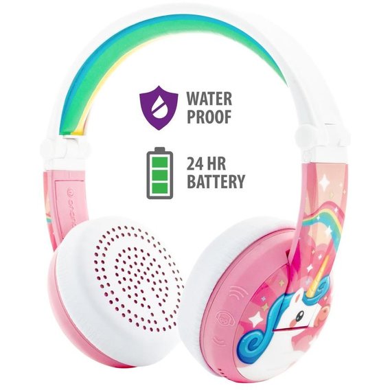 Наушники BuddyPhones Wave Unicorn, Pink (BT-BP-WV-UNICORN)