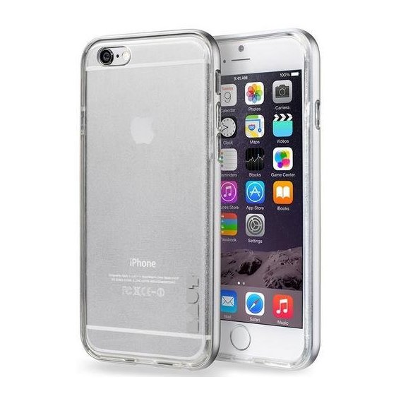 Аксессуар для iPhone LAUT EXO-FRAME Silver (LAUT_IP6P_EX_SL) for iPhone 6 Plus/6S Plus