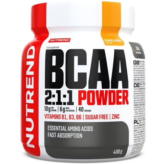 Аминокислота для спорта Nutrend BCAA 2:1:1 Powder 400 g / 40 servings / mango sorbet