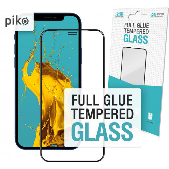 Аксессуар для iPhone Piko Tempered Glass Full Glue Black for iPhone 12 Pro Max