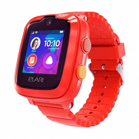 Смарт-часы Elari KidPhone 4G Red с GPS-трекером и видеозвонками (KP-4GR)