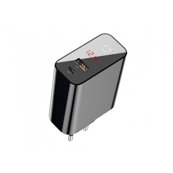 Зарядное устройство Baseus Wall Charger USB-C and USB PPS Quick Charge Display 45W Black (CCFSEU907-01)