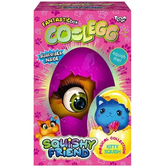 Набір-сюрприз для творчості в яйці Danko Toys Cool Egg Яйце велике Kitty (CE-01-03)