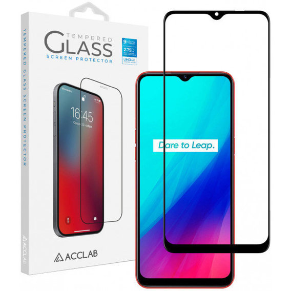 Аксессуар для смартфона ACCLAB Tempered Glass Full Glue Black for Realme С11