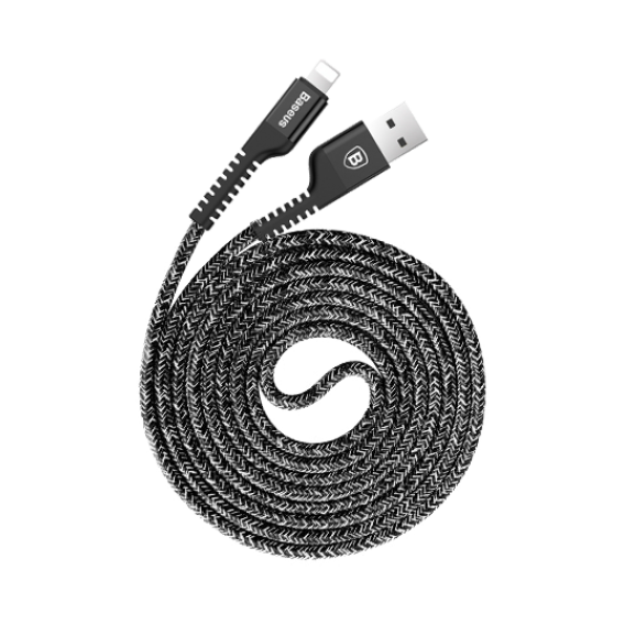 Кабель Baseus USB Cable to Lightning Confidant Anti-break 1.5m Black (CALZJ-B01)