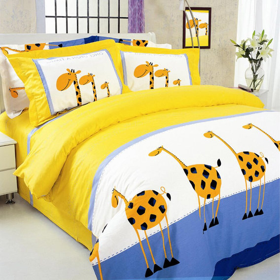 Комплект постельного белья ТЕП "Колорит" "Bedding collection" двуспальный 604 Жирафы (2000008501040)