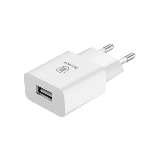 Зарядное устройство Baseus USB Wall Charger Letour 2.1A White (CCALL-E2A02)