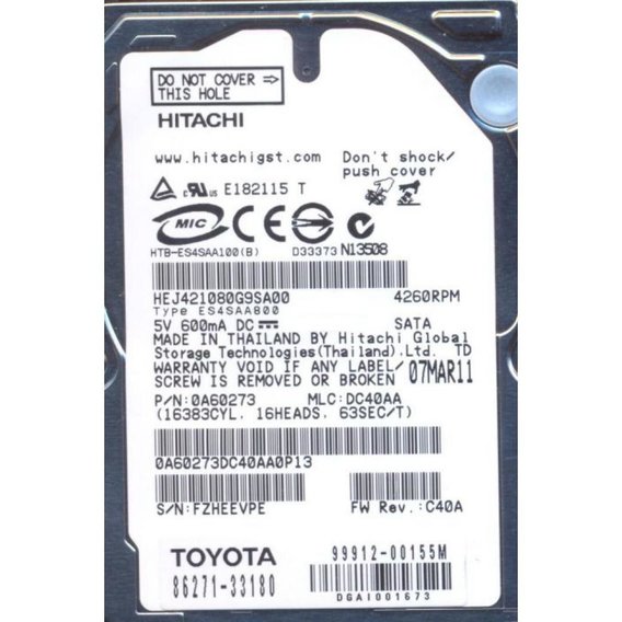 Внутренний жесткий диск Hitachi HEJ421080G9AT00