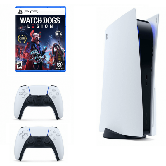 Игровая приставка Sony PlayStation 5 + DualSense Wireless Controller + Watch Dogs Legion