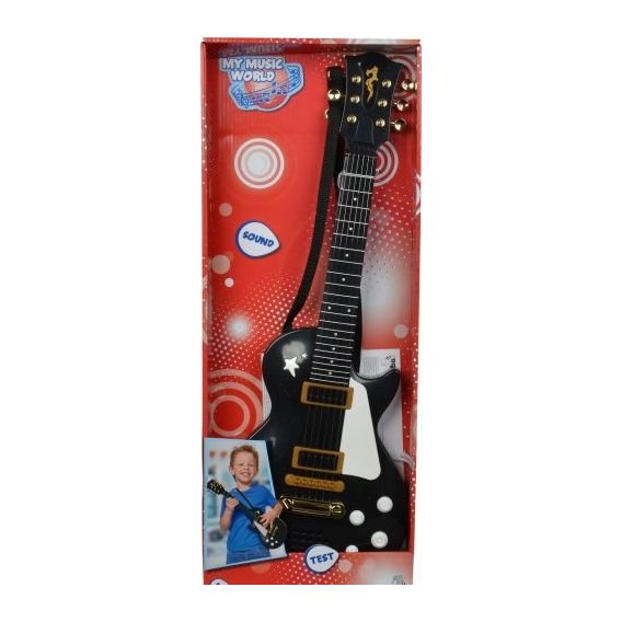 Музыкальный инструмент Simba электронная Рок-гитара черная (6837110-2)