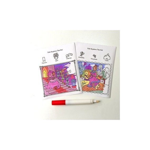 Волшебный набор для девочек Melissa&Doug Раскраска, наклейка, трафарет (MD5500)