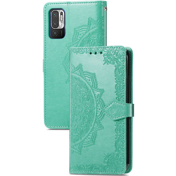 Аксессуар для смартфона Mobile Case Book Cover Art Leather Turquoise for Xiaomi Redmi Note 10 5G / Poco M3 Pro / Poco M3 Pro 5G