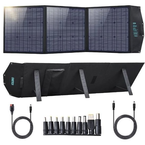 Внешний аккумулятор Choetech 120W Foldable Solar Charger Panel 1x DC/1 x USB-C/2 x USB-A