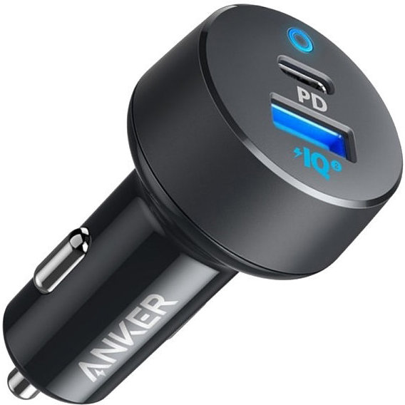 Зарядное устройство ANKER Car Charger USB+USB-C PowerDrive PD+ 20W+15W Black (A2732H11/A2732GF1)
