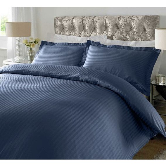 Комплект постельного белья Good-Dream страйп-сатин Dark Blu Семейный (GDSSDBBS1452102)