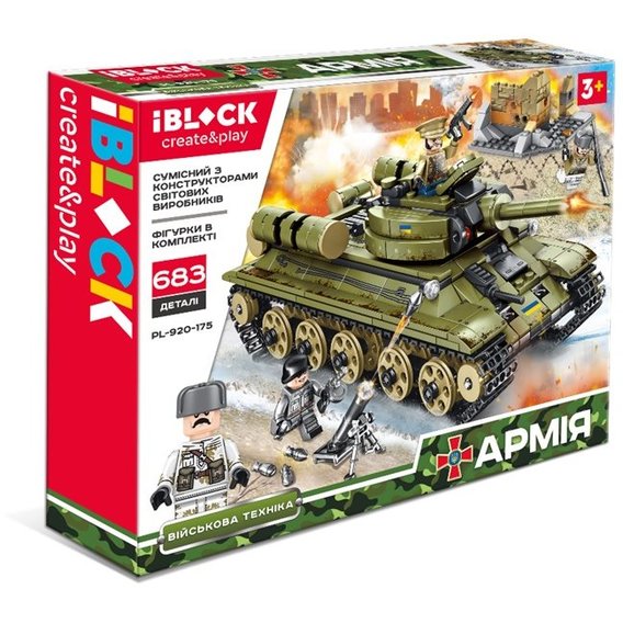 Конструктор IBLOCK PL-920-175 АРМИЯ, 683дет.