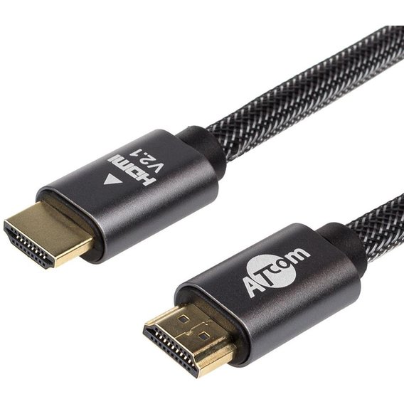 Кабель и переходник Atcom (AT23720) Premium HDMI-HDMI ver 2.1, 4К, 20м, Black