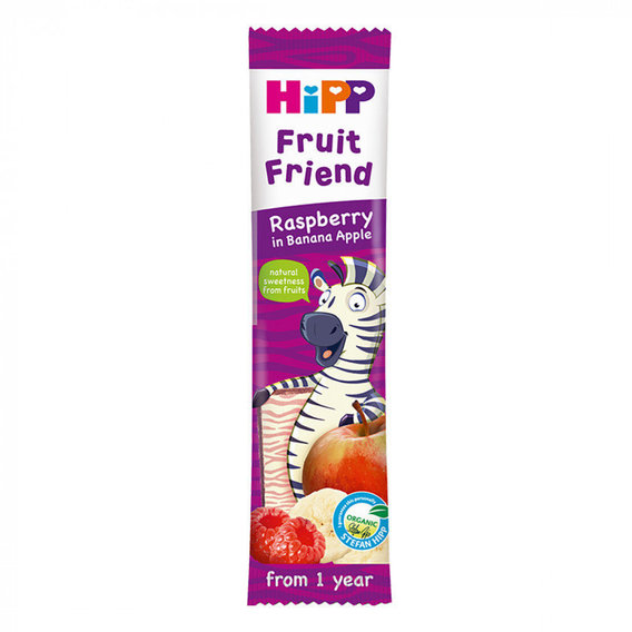Фруктово-злаковый батончик HIPP малина банан яблоко 23 г (1999031)