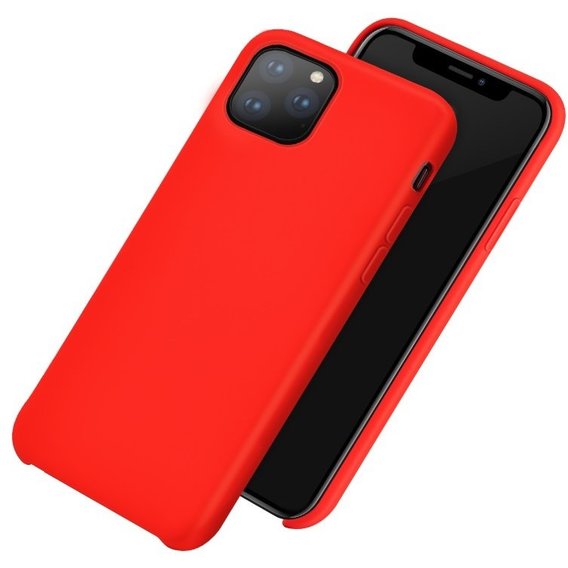 Аксессуар для iPhone Hoco Silicone Case Pure Series Red for iPhone 11 Pro