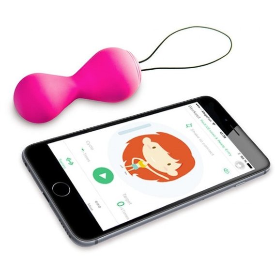 Вагінальні кульки, тренажер вагінальних м'язів Gballs 2 App Gvibe, рожевий