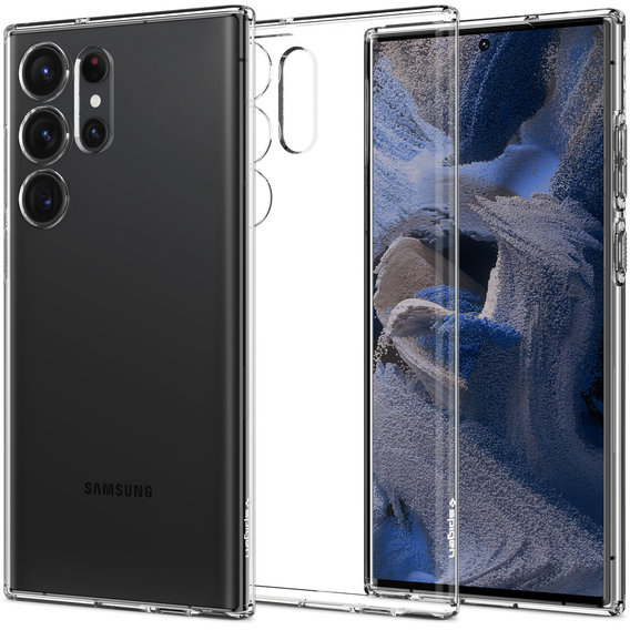 Аксессуар для смартфона Spigen Crystal Flex Crystal Clear (ACS05644) for Samsung S918 Galaxy S23 Ultra