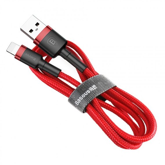 Кабель Baseus USB Cable to Lightning 2m Red/Black (CALKLF-C19)