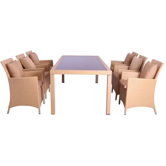 Комплект мебели AMF Samana-6 из ротанга Elit (SC-8849) Sand AM3041 ткань A14203 (516809)