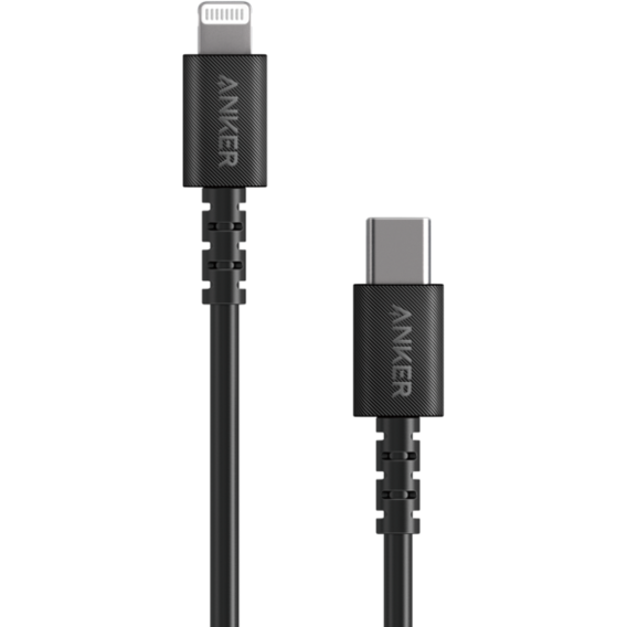 Кабель ANKER Cable USB-C to Lightning Powerline Select V3 PD 90cm Black (A8612G11)
