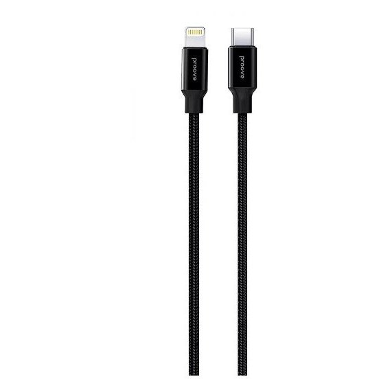 Кабель Proove Cable USB-C to Lightning Light Weft 27W 1m Black