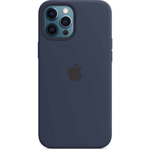 Аксессуар для iPhone Apple Silicone Case with MagSafe Deep Navy (MHLD3) for iPhone 12 Pro Max