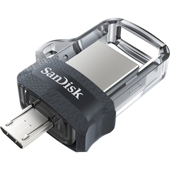 USB-флешка SanDisk 16GB Ultra Dual Drive M3.0 USB 3.0/microUSB OTG Black (SDDD3-016G-G46)