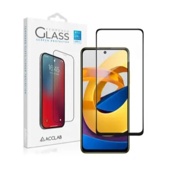 Аксессуар для смартфона ACCLAB Tempered Glass Full Glue Black for Xiaomi Poco M4 Pro 5G
