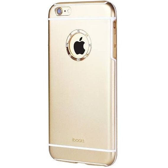 Аксессуар для iPhone iBacks Ares Armour Love with Crystal Diamond Champagne Gold for iPhone 6 Plus/6S Plus