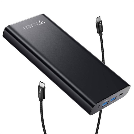 Внешний аккумулятор Voltero PowerOak Power Bank 26800mAh S25 PD 100W PD3.0 PPS USB-C Black for MacBook