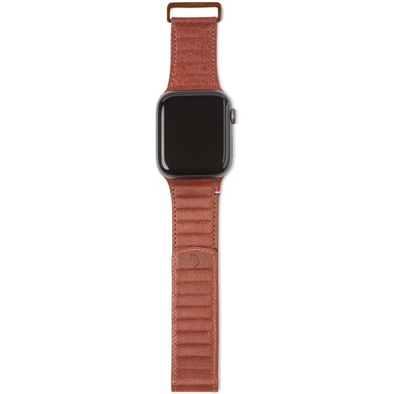 Аксессуар для Watch Decoded Leather Band with Magnetic Clasp Brown (D9AWS44TS1CBN) for Apple Watch 42/44mm