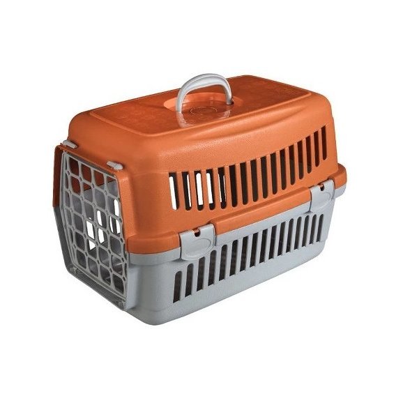 Переноска AnimAll CNR-134 для кошек и собак 58х42х42 см серо-оранжевая (2000981203641)