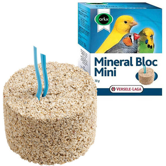

Минеральный блок Versele-Laga Orlux Mineral Bloc Mini для мелких птиц 70 г (25460)