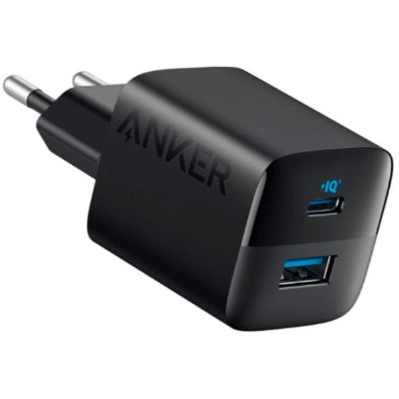 Зарядное устройство ANKER Wall Charger USB-C+USB PowerPort 323 Black (A2331G11)
