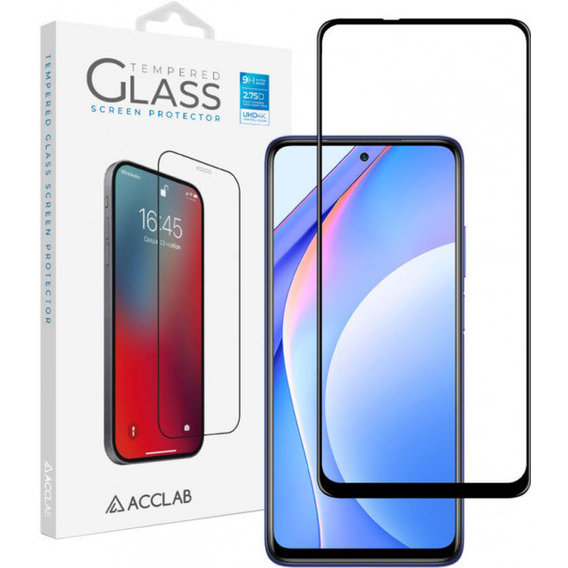 Аксессуар для смартфона ACCLAB Tempered Glass Full Glue Black for Xiaomi Mi 10T Lite