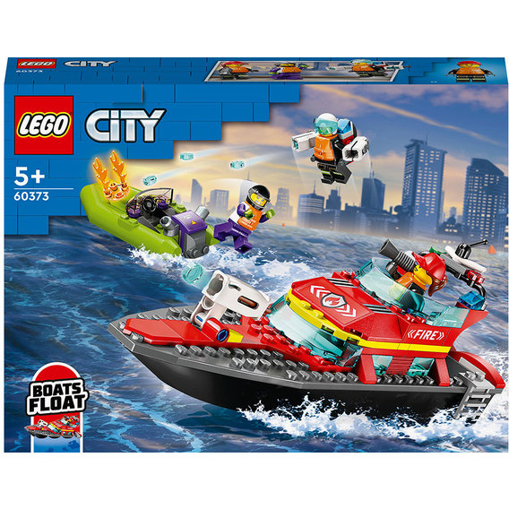 LEGO City Спасательный пожарный катер (60373)