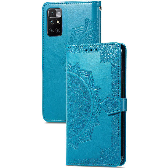 Аксессуар для смартфона Mobile Case Book Cover Art Leather Blue for Xiaomi Redmi Note 11 4G / Redmi 10