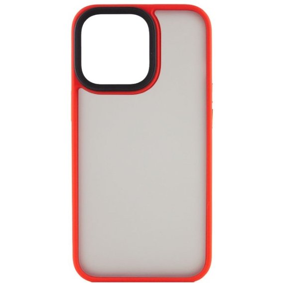 Аксессуар для iPhone Mobile Case TPU+PC Metal Buttons Red for iPhone 15 Pro Max